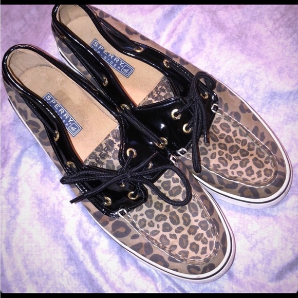 Cheetah print Sperry Top-Sider Boat shoe - Picture 6 of 6